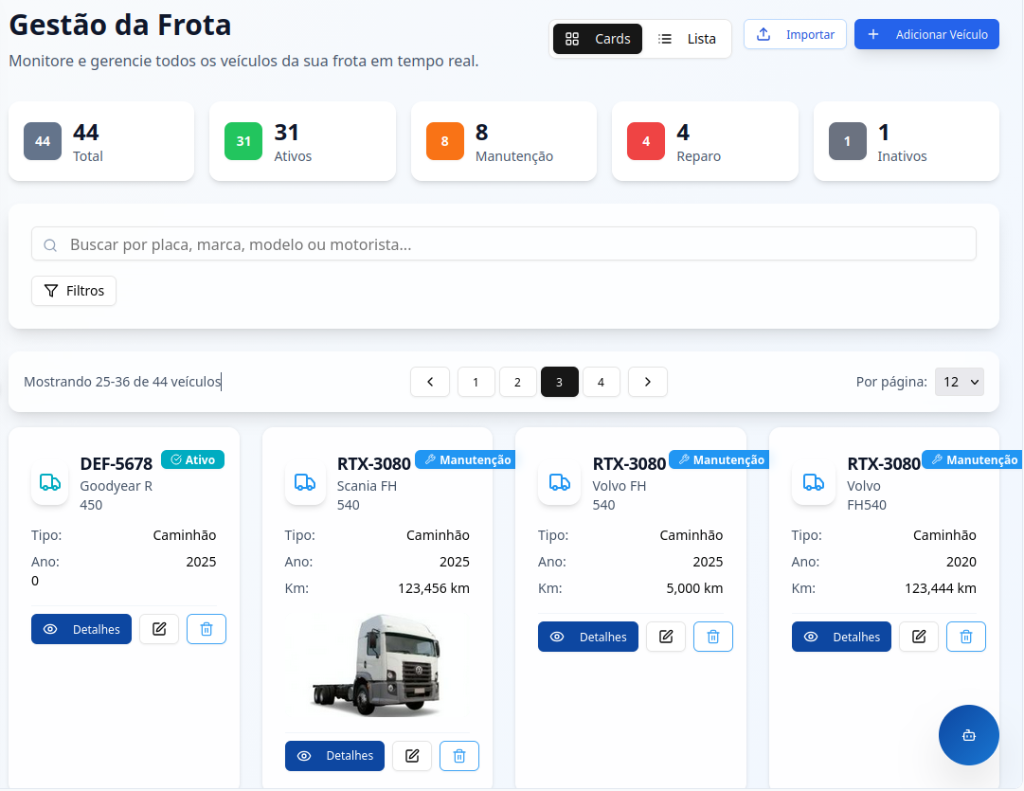 Configuração de Pneus por Eixo GAP 2.0